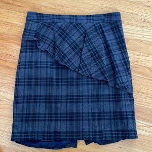 Banana republic textured plaid skirt